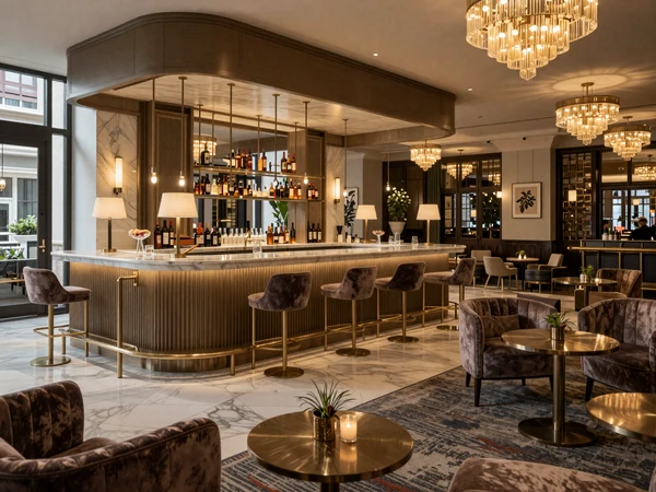 Ritz-Carlton Portland lobby lounge with marble and brass accents for premium sugar dating meetings