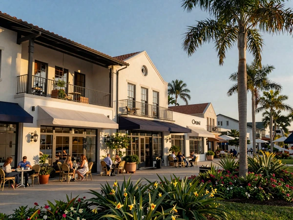 Hyde Park Village boutique shopping district in Tampa for upscale sugar dating outings